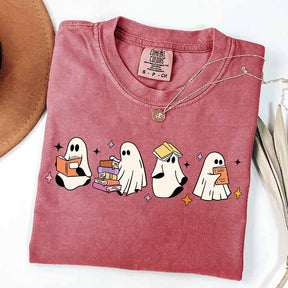 Little Ghosts Reading Books T-Shirt