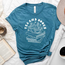 Tee And Book Flowers T-Shirt