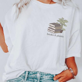 Books and Plants Reading Garden Lover T-Shirt