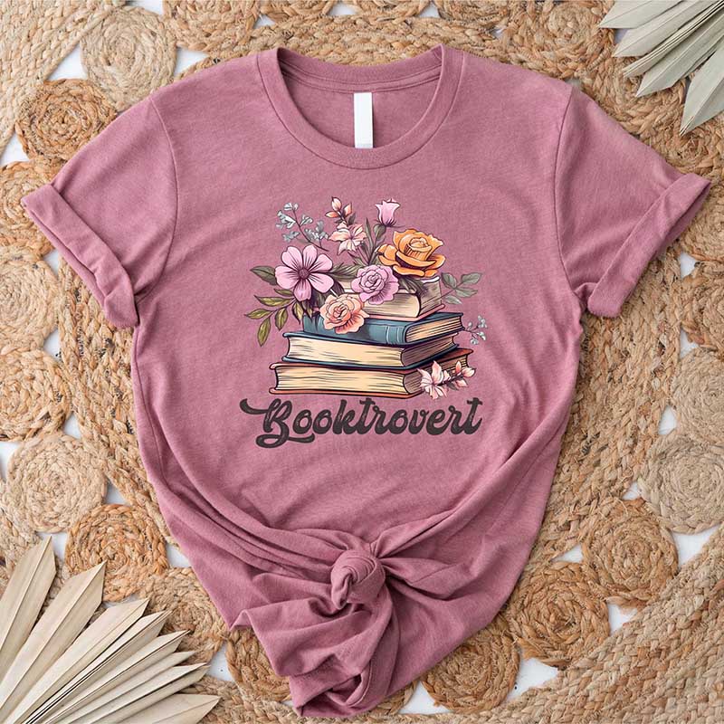 Booktrovert Cute Book Lover T-Shirt