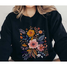 Rustic Boho Flowers Bouquet Sweatshirt