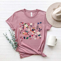 Ladies  Wildflower Floral T-Shirt