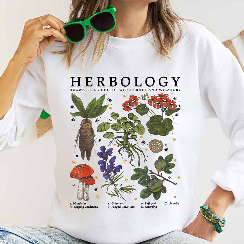 Herbology Plant Lover, Botanical Sweatshirt