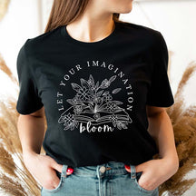 Let Your Imagination Bloom Bookworm T-Shirt