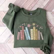 Retro Teacher Book Lover Sweatshirt