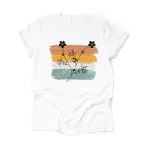 Boho Look Flower Silhouette T-Shirt