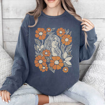 Unisex Wildflower Print Sweatshirt