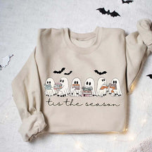 Retro Ghosts Reading Books Teacher Librarian Sweatshirt