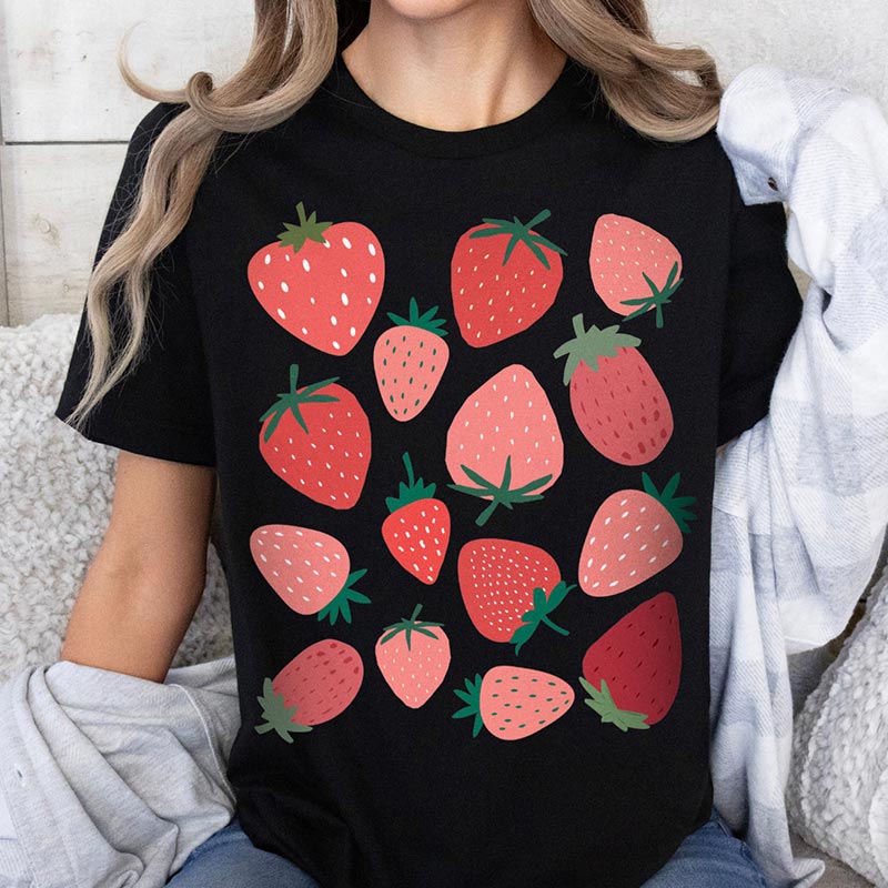 Cute Strawberry Fruit Gift T-Shirt