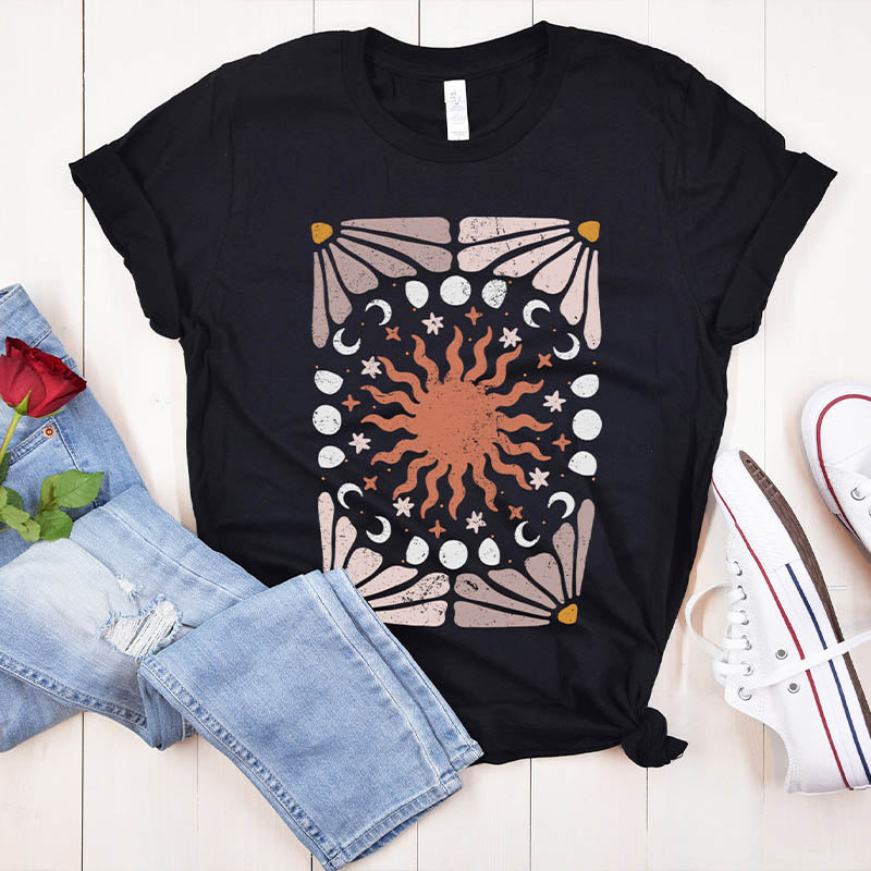 Graphic Women Sun Flowers T-shirt