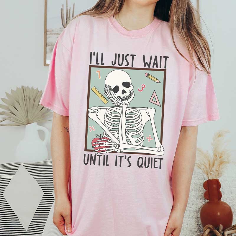 Funny Teacher Skeleton Halloween T-Shirt