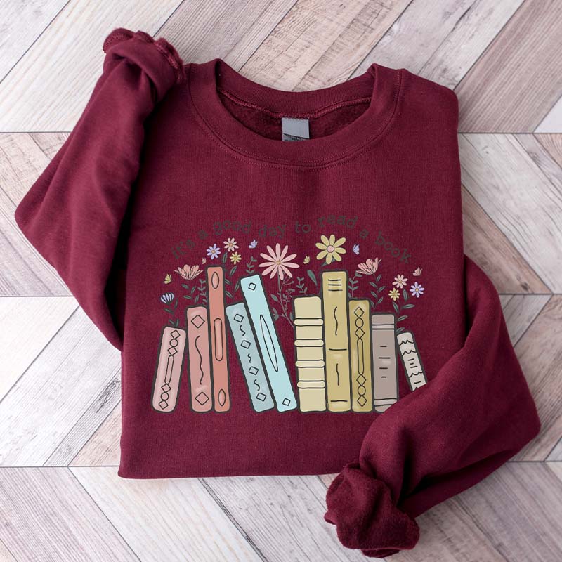 Retro Teacher Book Lover Sweatshirt