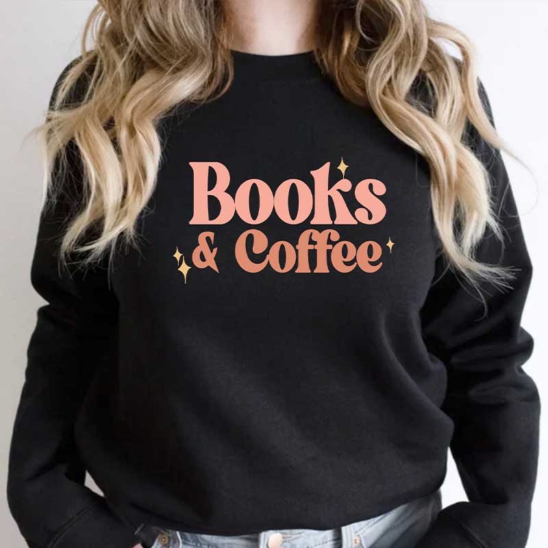 Books And Coffee Bookworms Sweatshirt