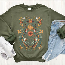 Floral Sun Minimalist Sweatshirt