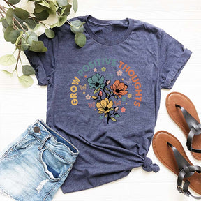 Grow Positive Thoughts Growth Mindset T-shirt