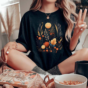 Boho Style Abstract Flower T-Shirt