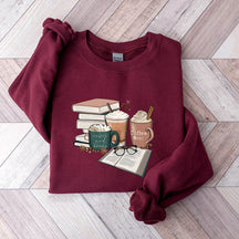 Coffee and Books Librarian Sweatshirt