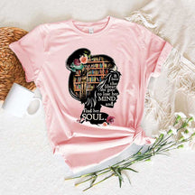 Into The Library Mind Soul Teacher Librarian Gift T-Shirt