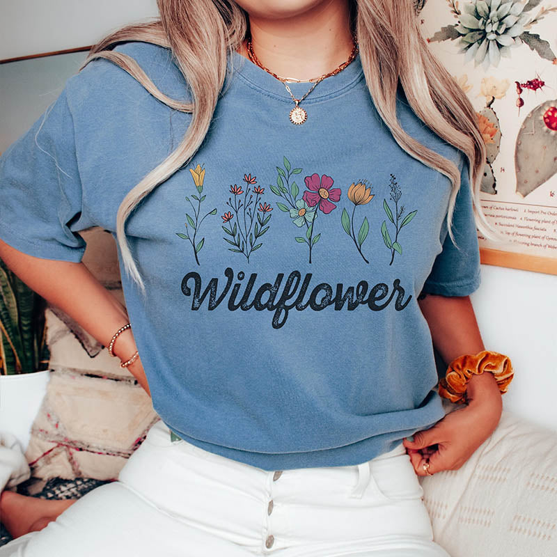 Women's Wildflower CottageCore T-Shirt