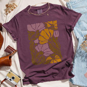 Retro Floral Aesthetic T-Shirt