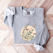 Boho Wildflowers and Butterflies Sweatshirt