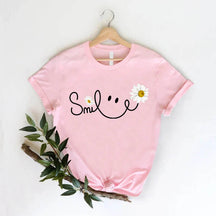 Daisy Smile Face Floral T-Shirt