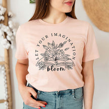 Let Your Imagination Bloom Bookworm T-Shirt