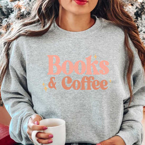 Books And Coffee Bookworms Sweatshirt