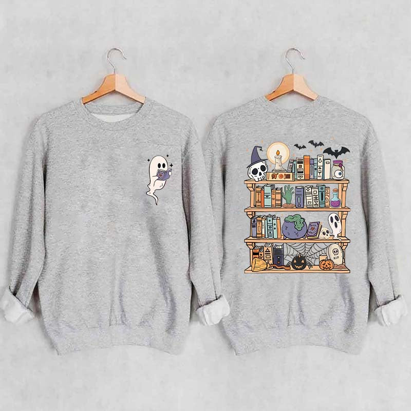 Ghost Book Reader Enthusiast Sweatshirt