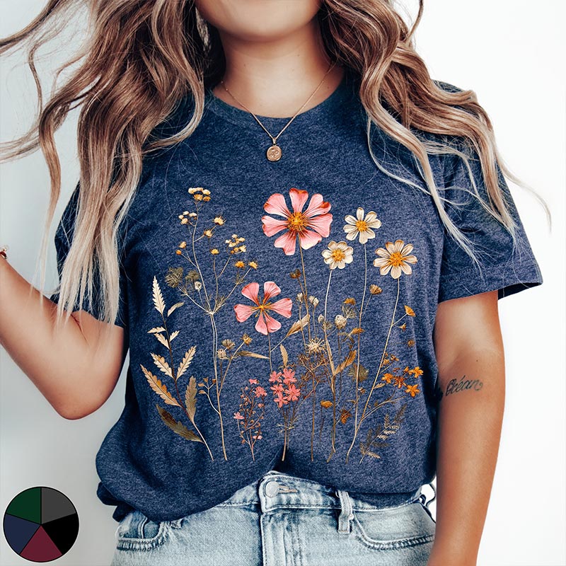 Vintage Wildflower Aesthetic T-Shirt