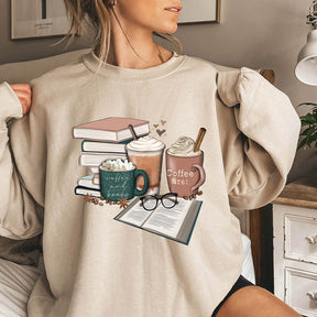 Coffee and Books Librarian Sweatshirt