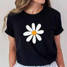 Retro Floral Daisy Hippie T-shirt