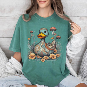 Boho Duck Wild Mushroom T-Shirt