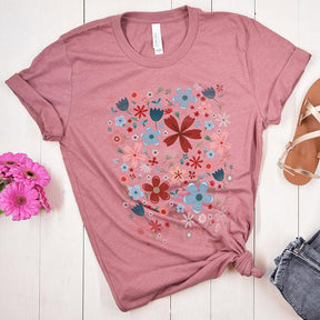 Vibrant Colorful Floral Spring T-Shirt