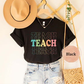 Retro Teach Teacher Gifts T-Shirt