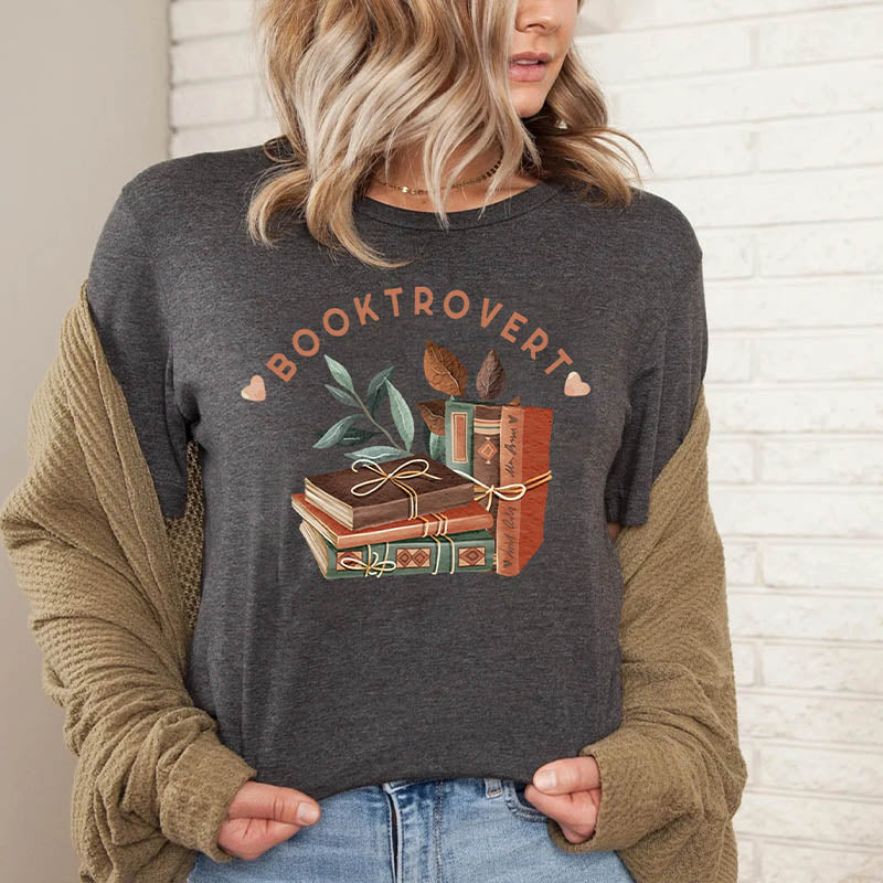 Booktrovert Librarian Teacher Bookish T-Shirt