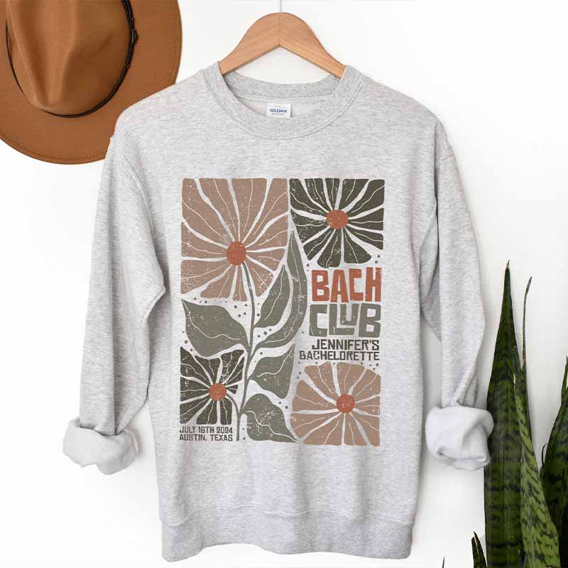 Bach Club Floral Bridal Party Sweatshirt