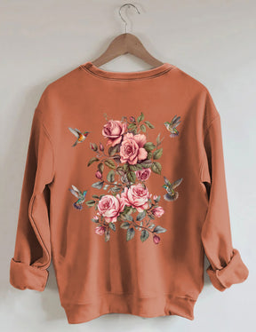 Wildflower And Bird Sweatshirt