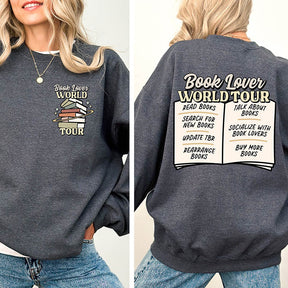 Book Lover World Tour Funny Bookish Sweatshirt