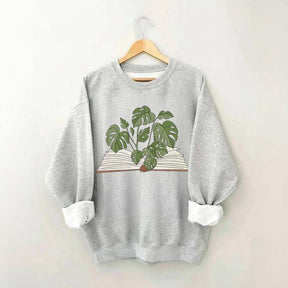 Monstera  Plant Book Comfort Colors Sweatshirt