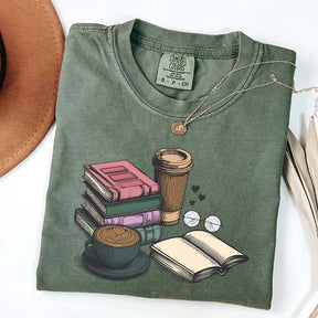 Books And Coffee Teacher Appreciation T-Shirt