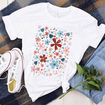 Vibrant Colorful Floral Spring T-Shirt