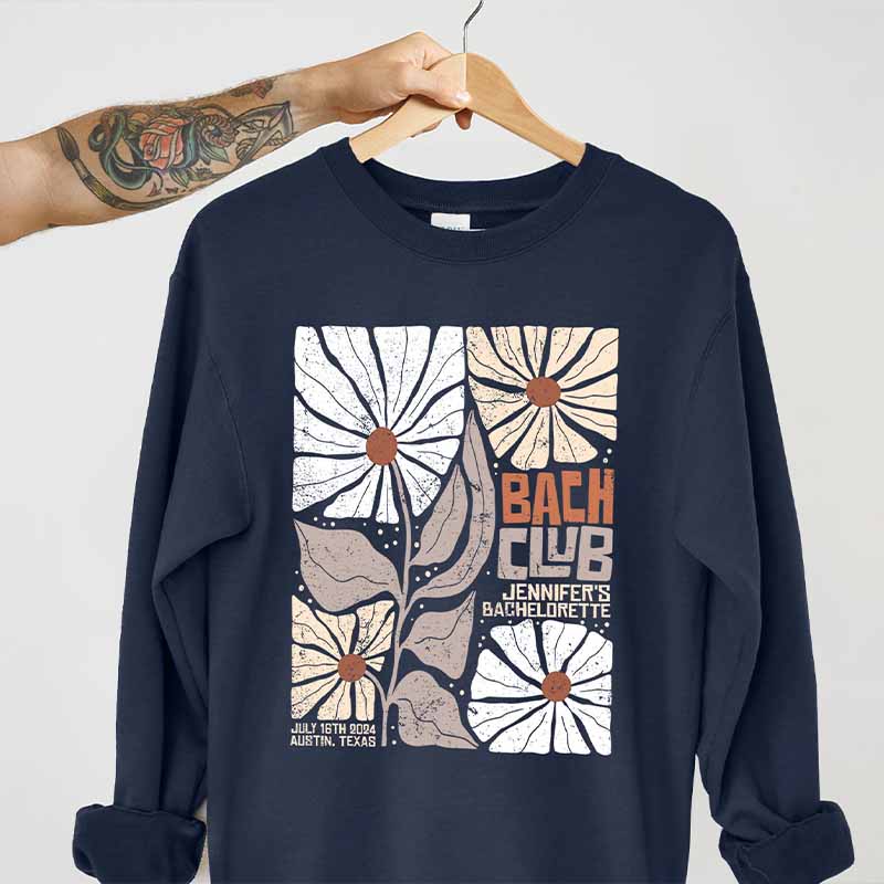 Bach Club Floral Bridal Party Sweatshirt