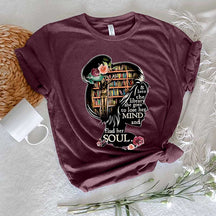 Into The Library Mind Soul Teacher Librarian Gift T-Shirt