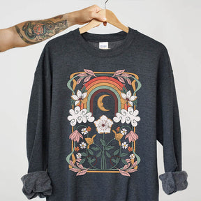 Art Minimalist Sun Flowers Sweatshirt