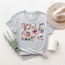 Ladies  Wildflower Floral T-Shirt