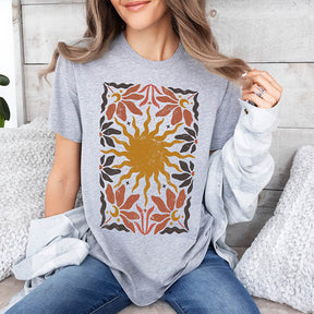 Boho Top Wildflowers Graphic T-shirt