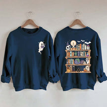 Ghost Book Reader Enthusiast Sweatshirt