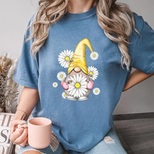 Cute Farmer Gnome Wildflower T-Shirt