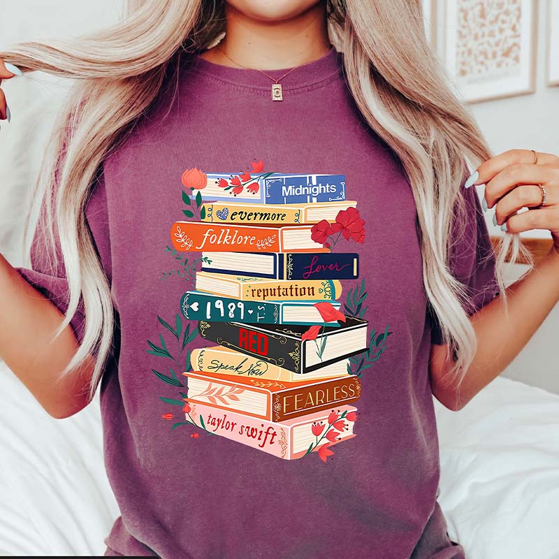 Vintage Inspired Concert Tour Books T-Shirt